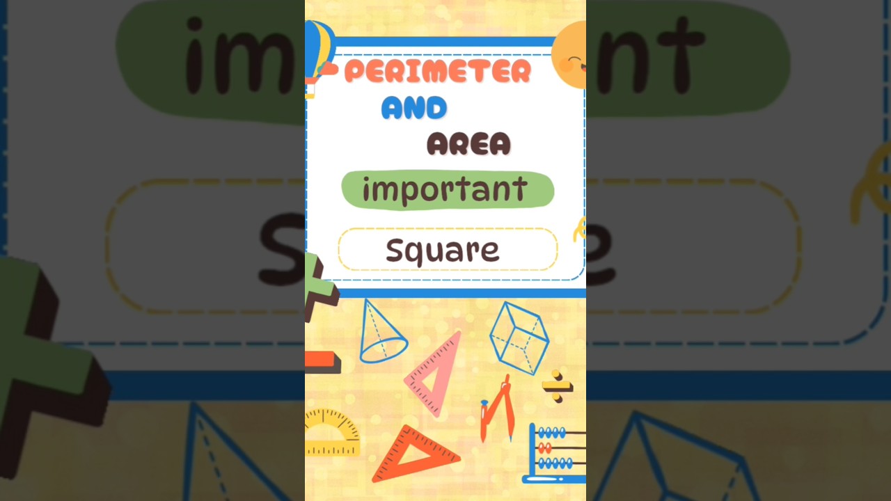 perimeter and area | perimeter and area of square| square| diagonal| परिधि और क्षेत्रफल 