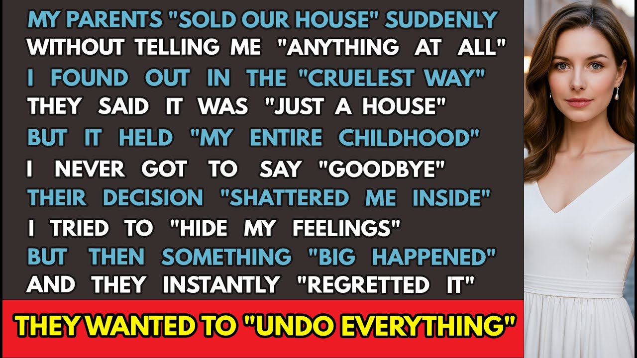 My parents sold my childhood home without telling me — they regretted ...