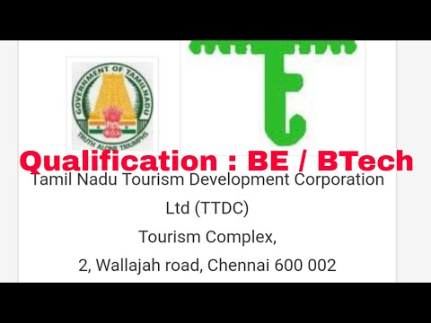 Tamilnadu Tourism Development Corporation Limited | TN Government Job Notification