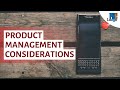 Product Management Considerations in Project Management