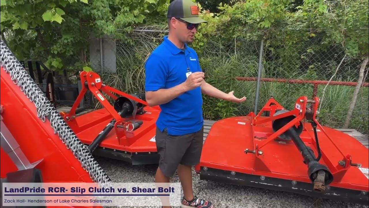 Land Pride RCR Slip Clutch vs. Shear Bolt YouTube