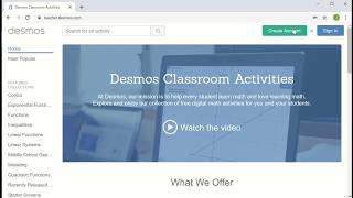 Creating a Card Sort Desmos Activity