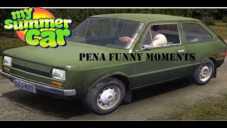 My Summer Car Pena (Green car driver) Funny Moments