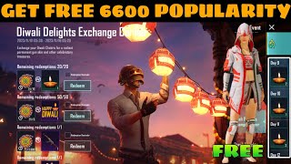 ?BGMI DIWALI EVENT IS HERE ? GET FREE 6000+ POPULARITY POINTS | FREE GOLDEN AKM | FREE OUTFIT | BGMI