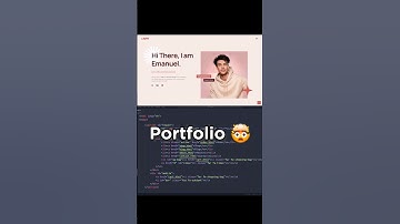 lets code this portfolio 🤯 #reels #coding #programming