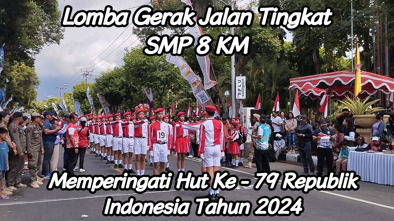 LOMBA GERAK JALAN TINGKAT SMP 8km MEMPERINGATI HUT KE- 79 RI TAHUN 2024