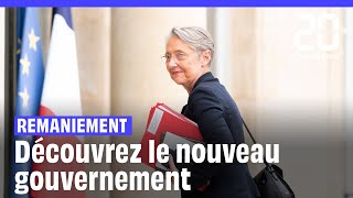 Remaniement du gouvernement Borne : Découvrez tous les nouveaux ministres