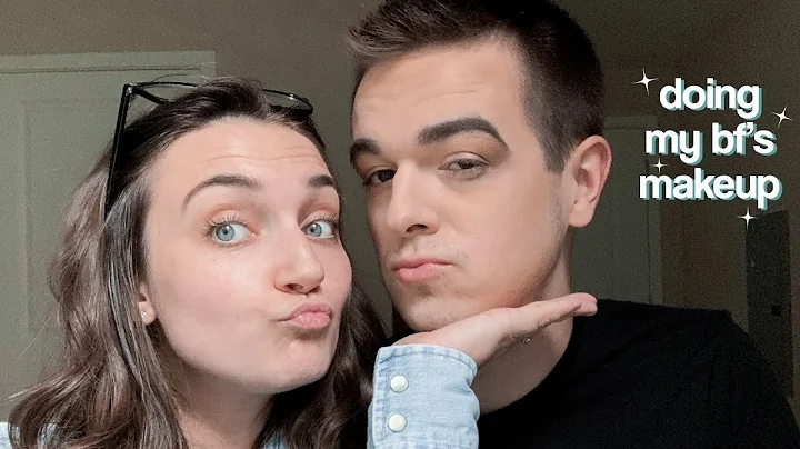 doing my makeup routine on my BOYFRIEND!