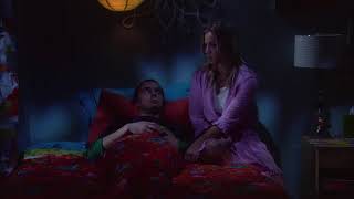 Penny singing soft kitty to Sheldon