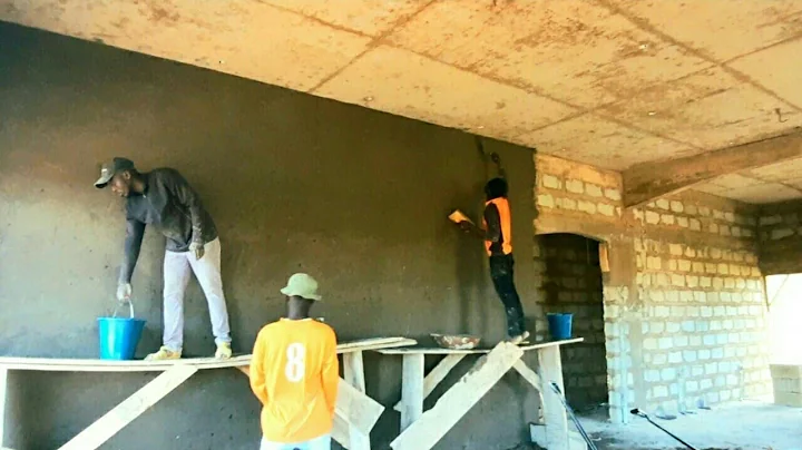 It's time for Plastering!|Building our house in Ghana 🇬🇭 |Ep 27