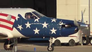 Priority Air Charter Pilatus PC 12 at PWK | Landing, Startup, Taxiing and Takeoff