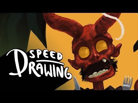 Speed Drawing: Young Hellboy