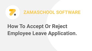 How to accept or reject employee leave application | School Management System | screenshot 5