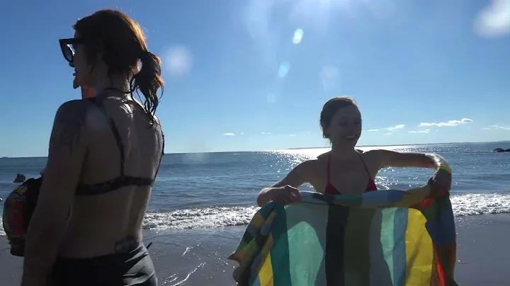 Polar bear plunge in ocean January 1 2023 Coney Island brooklyn nyc swim in cold water