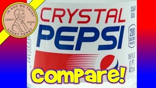 Crystal Pepsi, Regular Pepsi & Real Sugar Pepsi Comparison All In Cool Retro Pepsi Gles