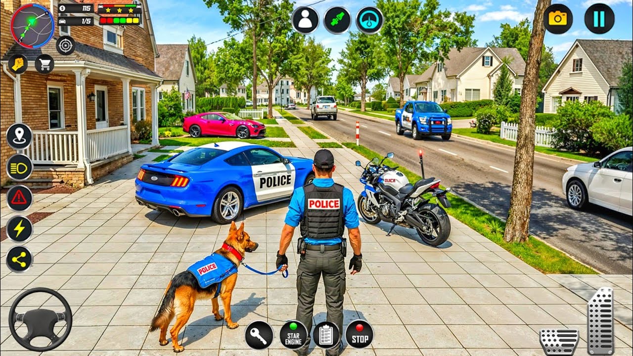 Police Car Chase Simulator 3D Game - Real Cop Cars Driving Simulator 2025 - Android GamePlay