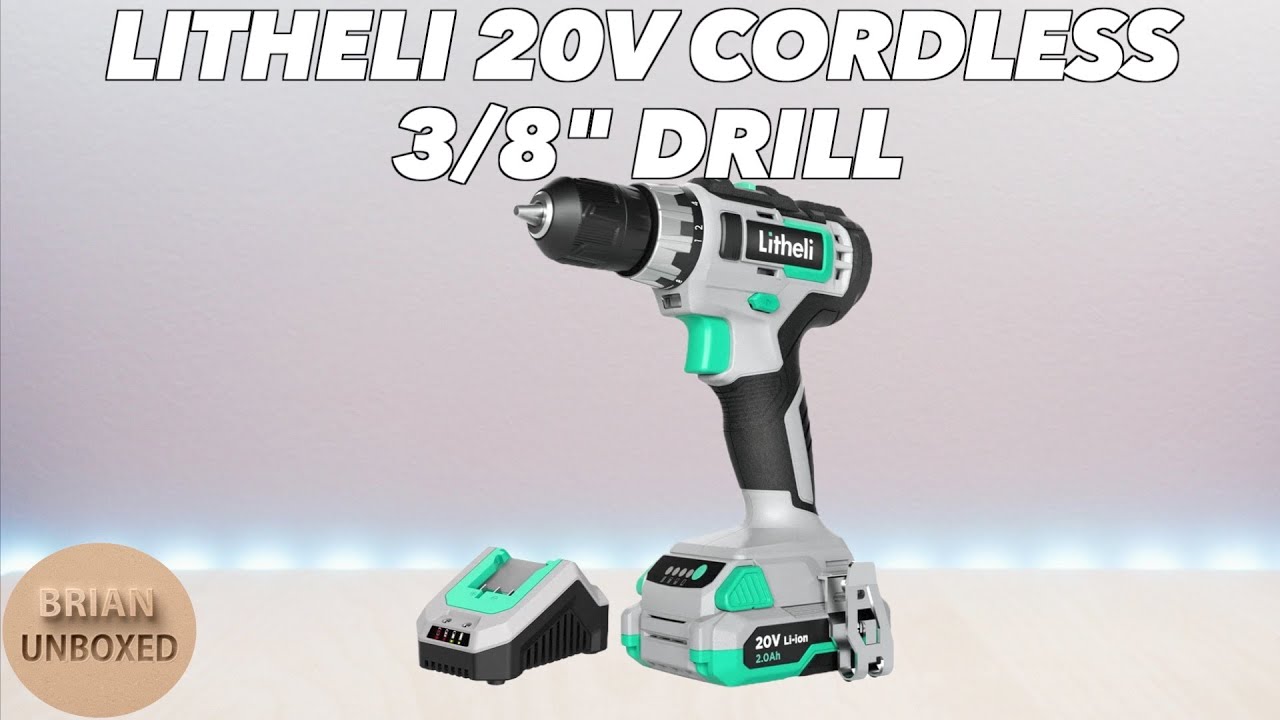 Litheli 20V Cordless 3/8" Drill Driver Review & Demo YouTube