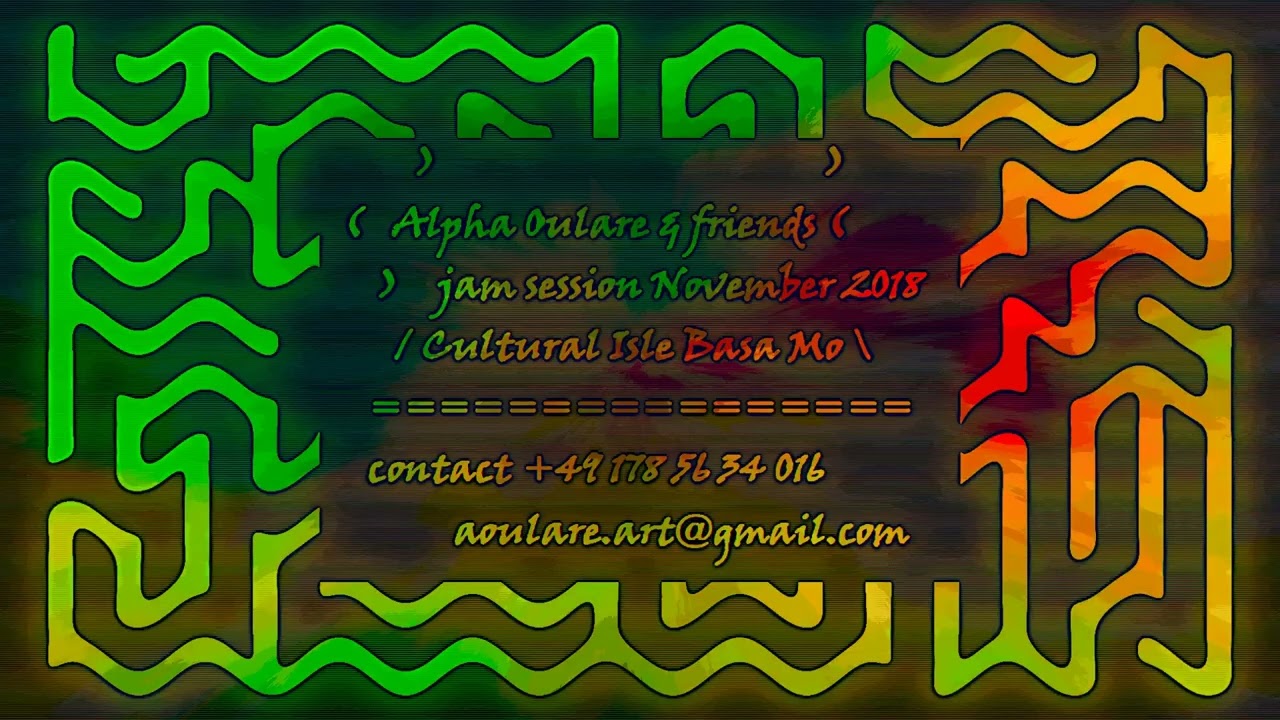 Alpha Oulare & friends, jam session, November 2018, Cultural Isle Basa Mo, Leipzig / F.R.A/G. (exc.)