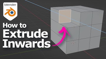 How to extrude inwards in Blender