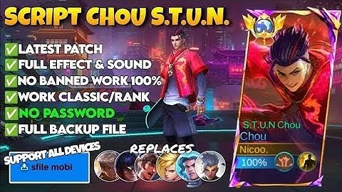 Script Chou STUN No Password | Full Effect Voice | Latest Patch