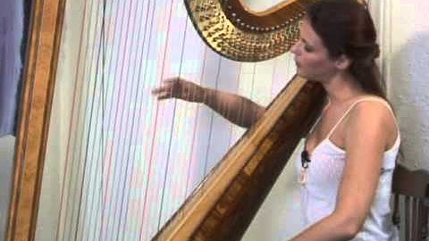Playing a Harp: Salzedo Technique