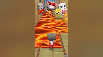 Talking Tom Gold Run 🆚 Talking Tom Hero Dash Talking Tom Super Funny Fails 😂🤣 #shorts #tomgoldrun