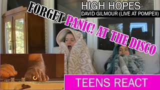 Teens Reaction - High Hopes (Live At Pompeii) - Pink Floyd's David Gilmour