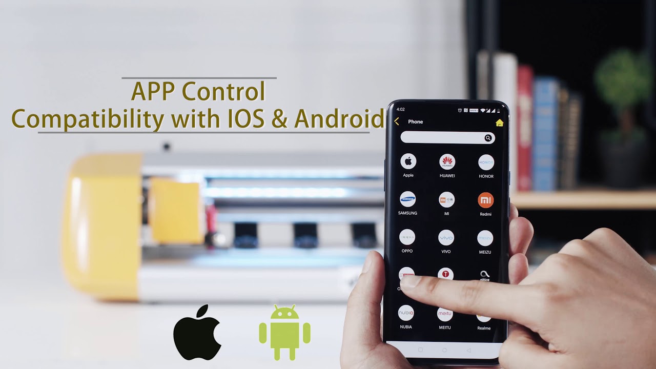 Skycut mobile screen protector film cutter.APP Control ,Compatibility with IOS & Android.