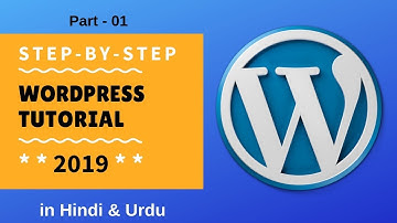 Wordpress Tutorials in Hindi Urdu Full Course 2019 Part - 01