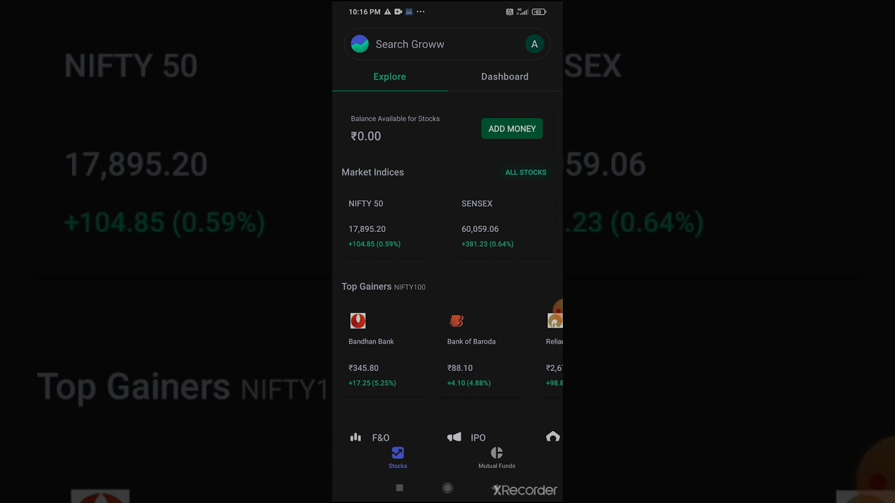 GROWW APP ME LOGIN K BAAD KA INTERFACE II GROWW APP ME SHARES BUY SELL 