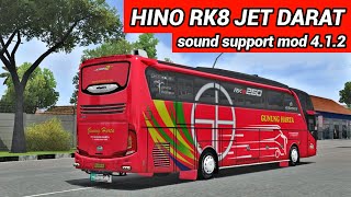 KODENAME BUSSID 4.1.2 Sound Hino RK8 Jet Darat Suspensi Kriyet