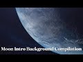 Moon Intro Background Compilation footage(Royalty free moon Intro wallpaper stock footage)Moon hit