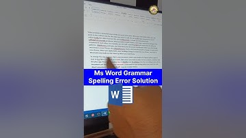 How to fix spelling and grammar errors in MS Word!