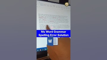 How to fix spelling and grammar errors in MS Word!