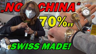 MARKET SPREE | BUYING SWISS MADE WATCHES AT 70% OFF | NO COUNTERFEIT - KNOCKOFFS - FAKES!