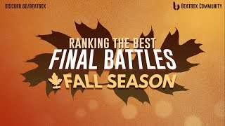 Ranking the BEST Beatbox Battle Finals from BBXC Fall Season