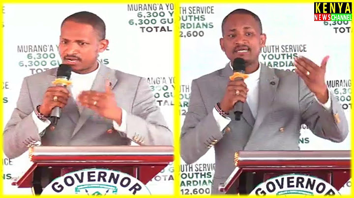 THIS MAN IS BRILLIANT - Babu Owino WOWS Gen Z with Brilliant Speech at Muranga Youth Service