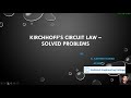 Kirchhoff's circuit law |KCL, KVL|- Solved Problems (Lecture 10)