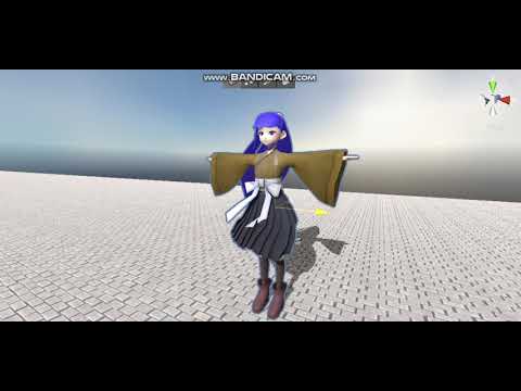 【Unity】新キャラクター、タカナ（ボーンクロス）