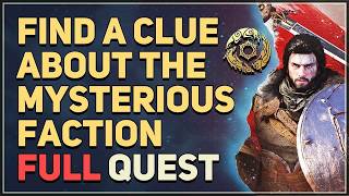 Find a clue about the mysterious faction Crimson Desert