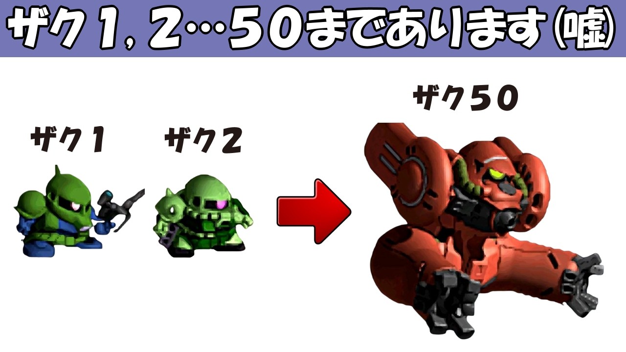 G Generation 0] Complete Zaku Catalog - YouTube