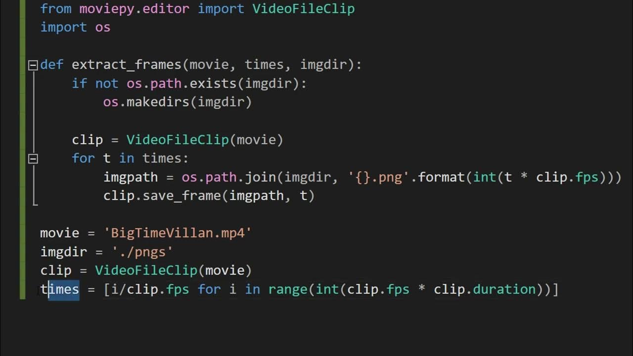 Extract frames. Extract frames