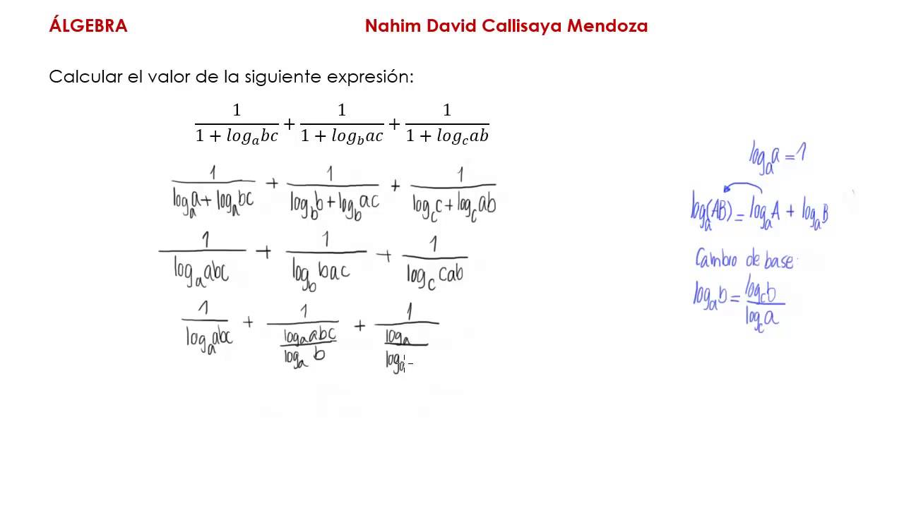 Derivada De Logaritmo Natural Con Fraccion