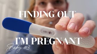 SURPRISE PREGNANCY BABY #3 // finding out I’m pregnant while having two under two