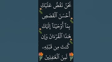 الآية ٣ من سورة يوسف الشيخ الحصري @أجملتلاواتالقرآنالكريم-ض8ظ #ايات_قرانيه_قصيره #القران_الكريم