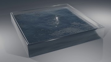 Water Splash in a Tank | Flowing Fluid Simulation | Animated Liquid Footage | Blender Animation #30