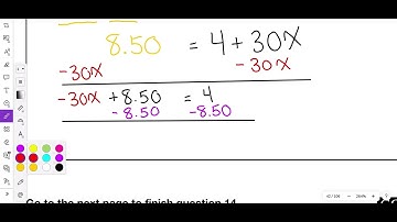 2019 Module 1 Problem 14 Algebra 1 PDE Item and Scoring Sampler