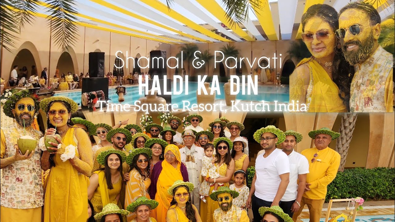 HALDI VLOG IN INDIA ~Shamal & Parvati~ Time Square Resort, Bhuj Kutch #indianwedding #haldi #vlog