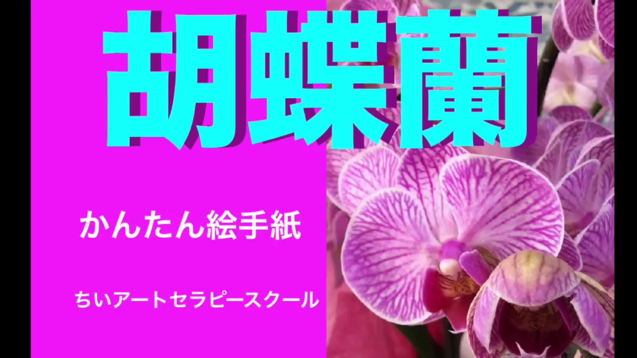 アートセラピー ５分で描けるかんたん絵手紙 胡蝶蘭 Youtube
