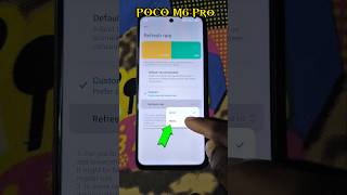 POCO M6 Pro 90Hz Refresh Rate Setting ✅ #shorts #youtubeshorts